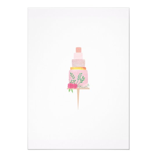 Cake watercolour card