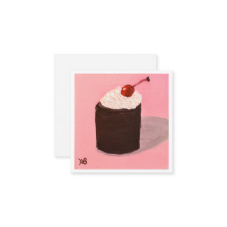  Cake with Cherry on Top Card