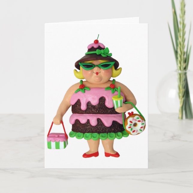 Cake Woman Card (Front)