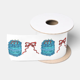 Cakes and Bows Ribbon Satin Ribbon