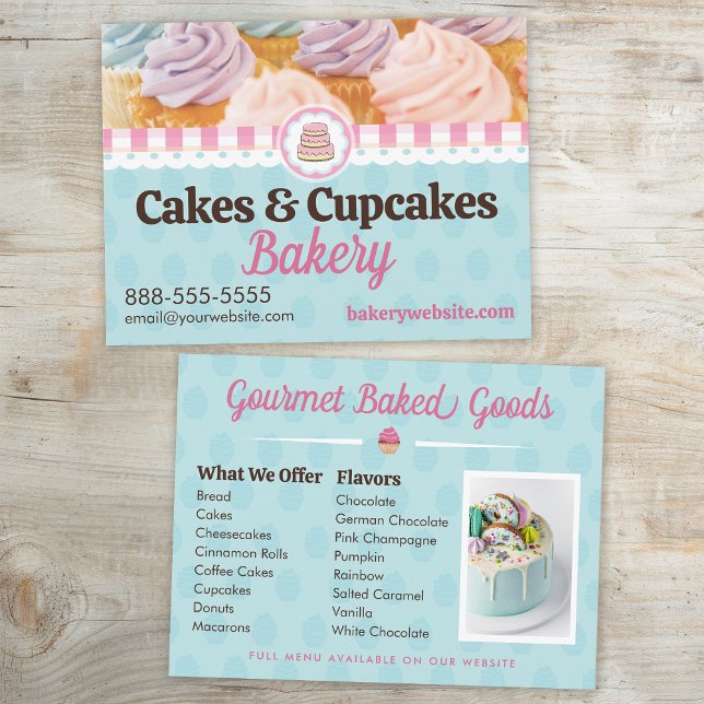 Cakes and Cupcakes Bakery Postcard (Creator Uploaded)