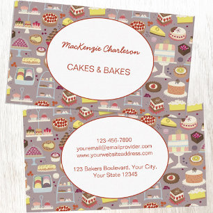 Cakes and Patisserie Catering Baking Business Card