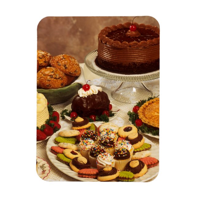 Cakes and sweets magnet (Vertical)