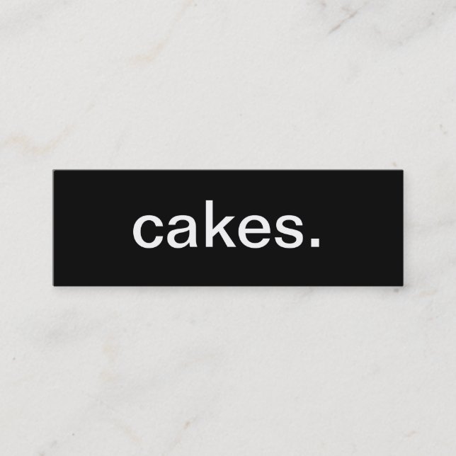 Cakes Business Card (Front)