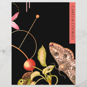 Cakes & Cookies   Recipe Insert   Black Butterfly