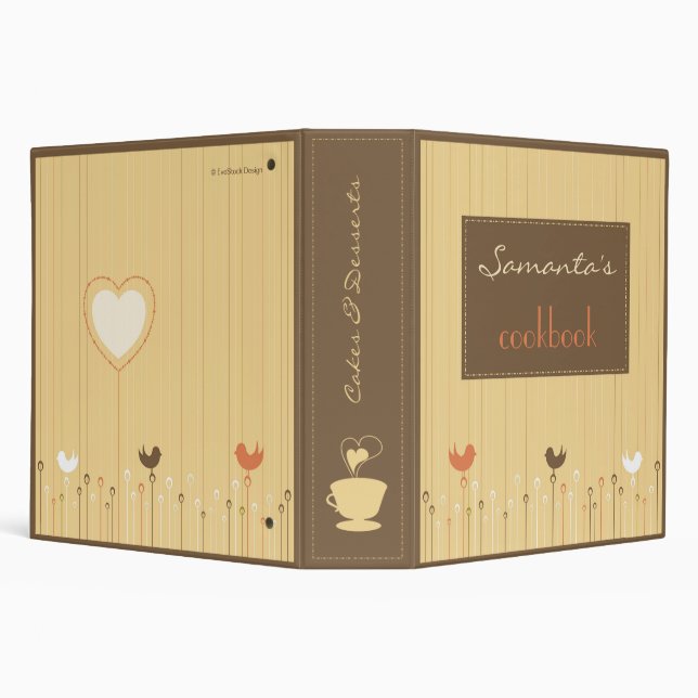 Cakes & Desserts Cookbook Classeur (Arrière-plan)
