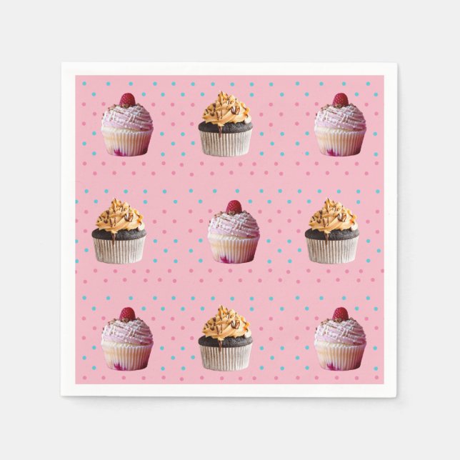 Cakes Dots  Colourful Napkins (Front)