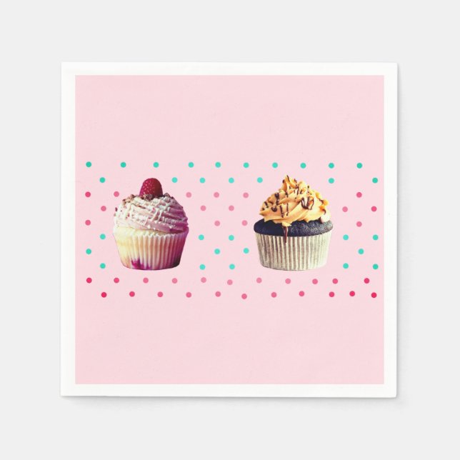 Cakes & Dots  Colourful Napkins (Front)