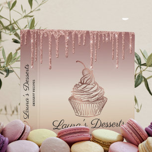 Cakes & Sweets Cupcake Desserts Cookbook Binder