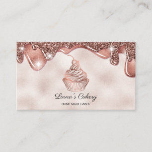 Cakes & Sweets Cupcake Home Bakery Rustic Vintage Business Card