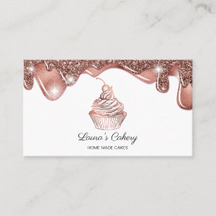 Cakes & Sweets Cupcake Home Bakery Rustic Vintage Business Card