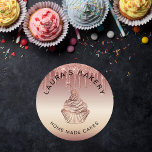 Cakes & Sweets Cupcake Home Bakery Rustic Vintage Classic Round Sticker<br><div class="desc">Cakes & Sweets Cupcake Home Bakery Rustic Vintage Classic Round Sticker</div>