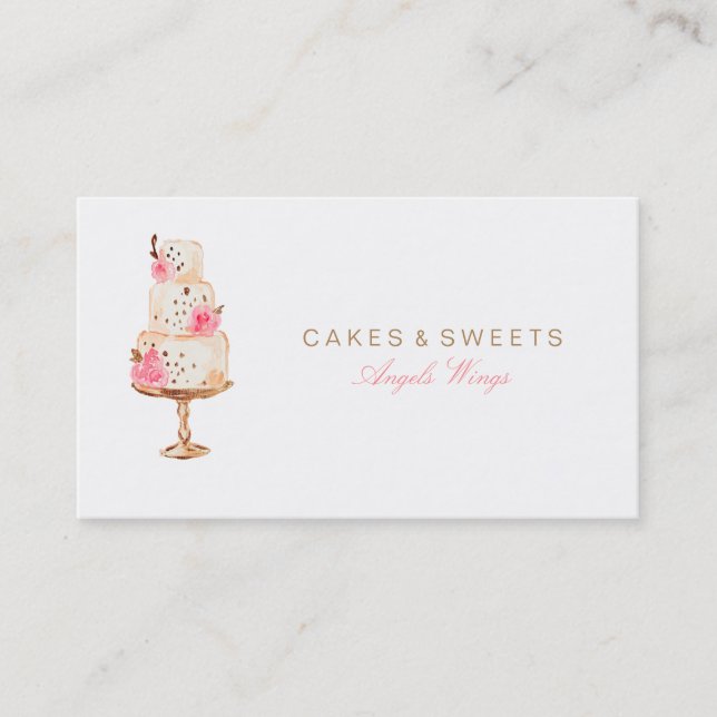 ★ Cakes & Sweets Custom Business Card (Front)