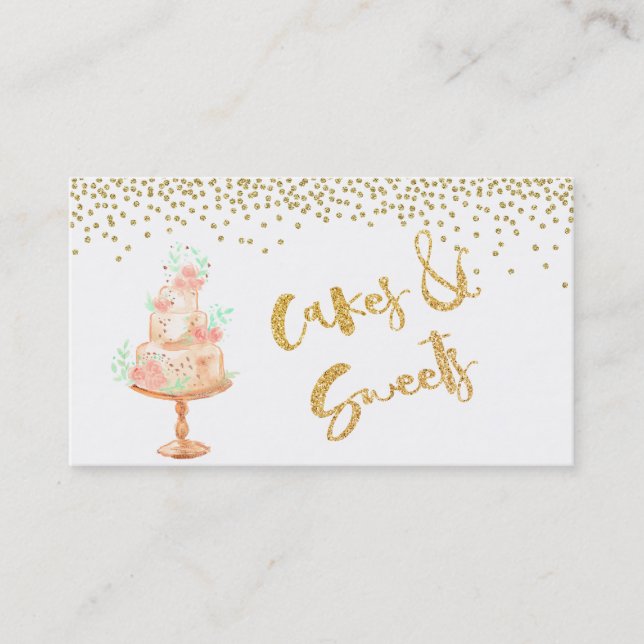 ★ Cakes & Sweets Custom Business Card (Front)