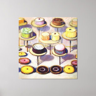 Cakes - Wayne Thiebaud Canvas Print