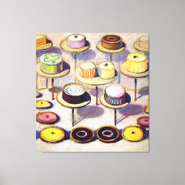 Cakes - Wayne Thiebaud Canvas Print (Front)