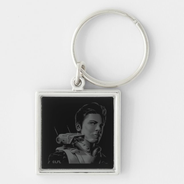Cal Kestis & BD-1 Outline Keychain (Front)