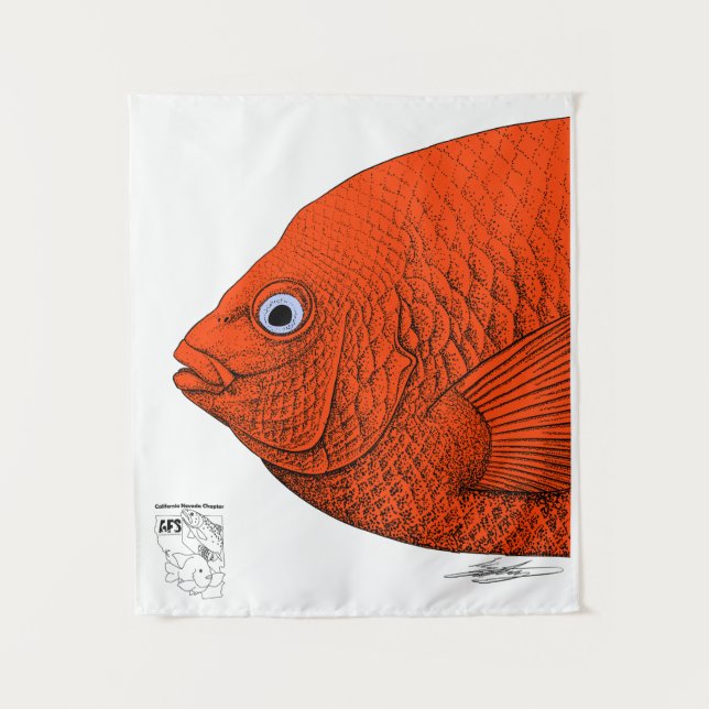 Cal-Neva AFS fish art-Support student sub-units! Tapestry (Front)