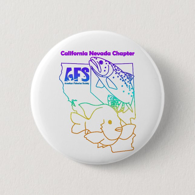 Cal-Neva AFS Round Button, Standard, 2¼ Inch 2 Inch Round Button (Front)
