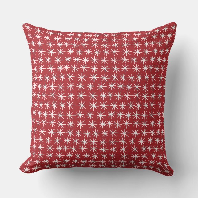 CAL STAR RED THROW PILLOW (Front)