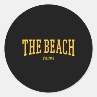 Cal State Long Beach Csulb Est Date Classic Round Sticker