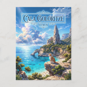 Cala Goloritzé Beach, Baunei, Sardinia, Italy Postcard