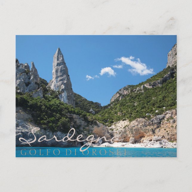 Cala Goloritze plage, Sardaigne carte postale (Devant)