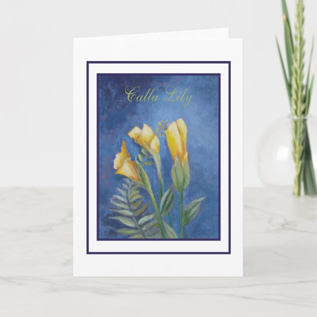 cala lily card (Front)