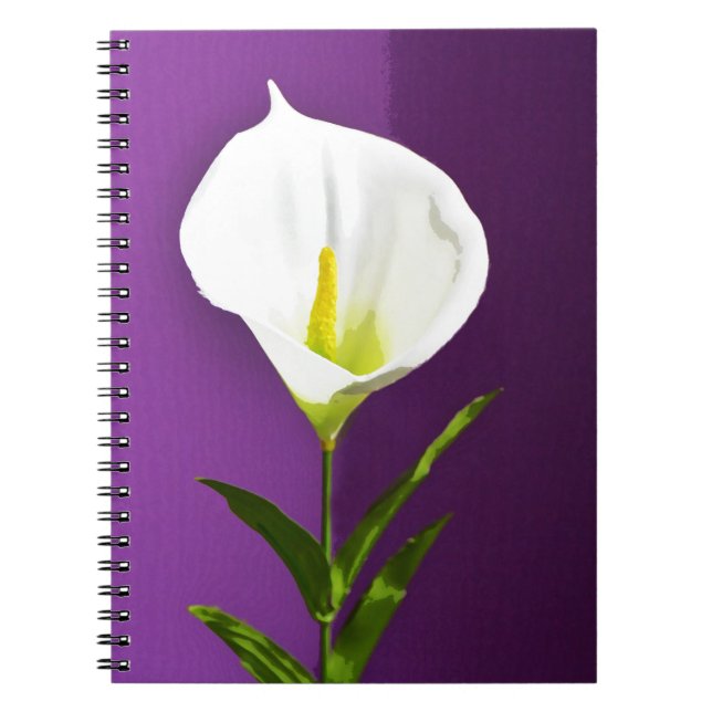 Cala Lily Flower Notebook (Front)
