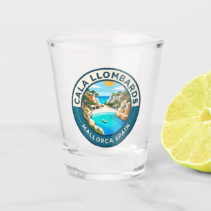 Cala Llombards Spain Shot Glass