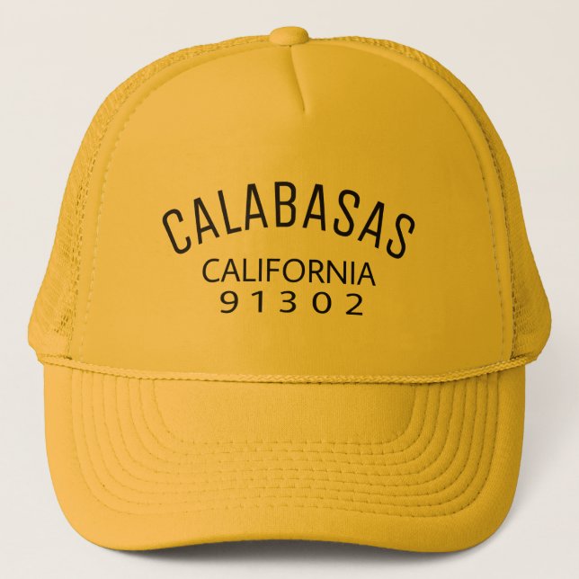 Calabasas california 91302 trucker hat (Front)