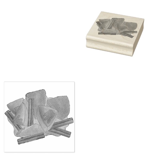 Calabaza en Tacha Mexican Candied Pumpkin Dessert Rubber Stamp (Stamped)