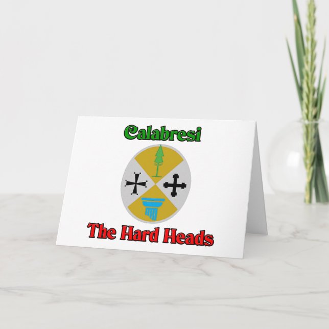 Calabresi The Hard Heads Holiday Card (Front)