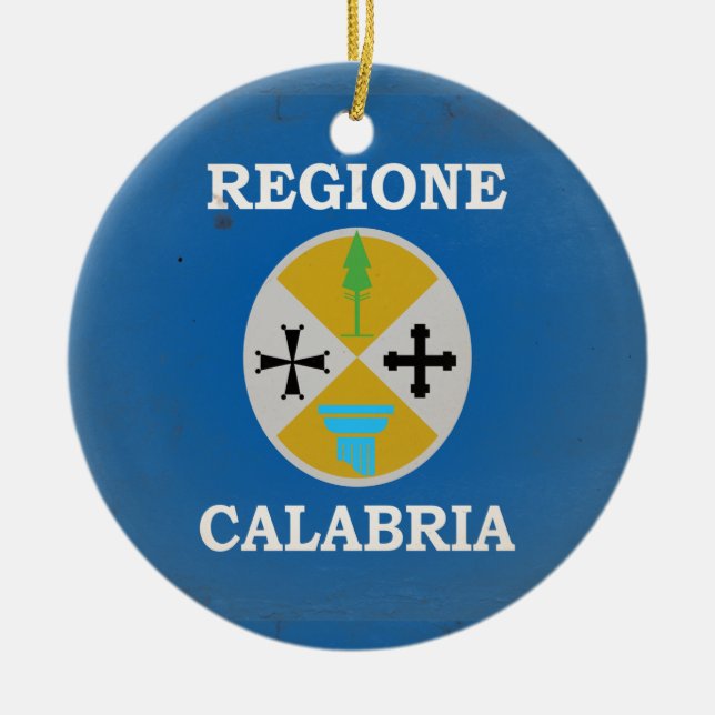 Calabria Ceramic Ornament (Front)