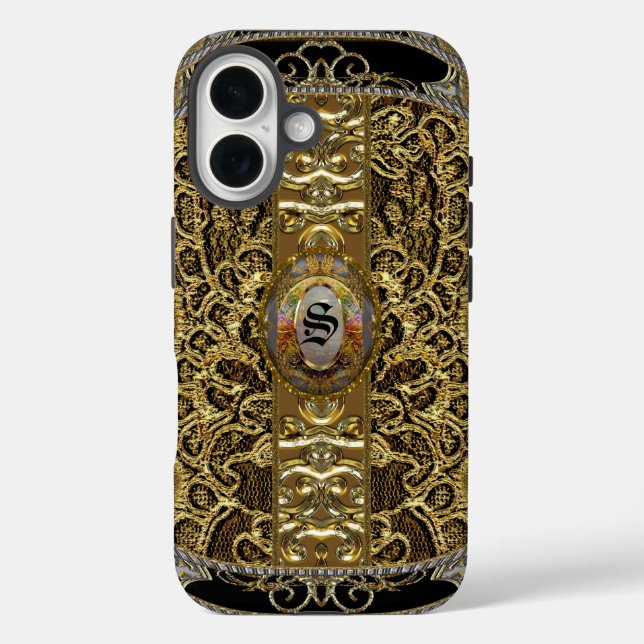 Calabria Elegant Monogram Case-Mate iPhone Case (Back)