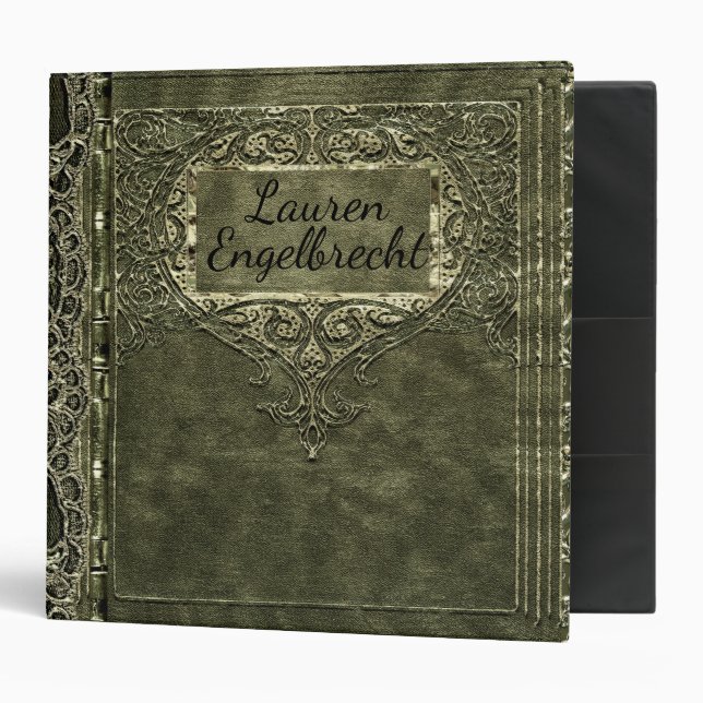 Calabria Elly Victorian Monogram Binder (Front/Inside)