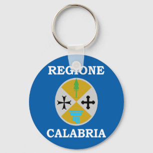 Calabria, Italy flag Keychain