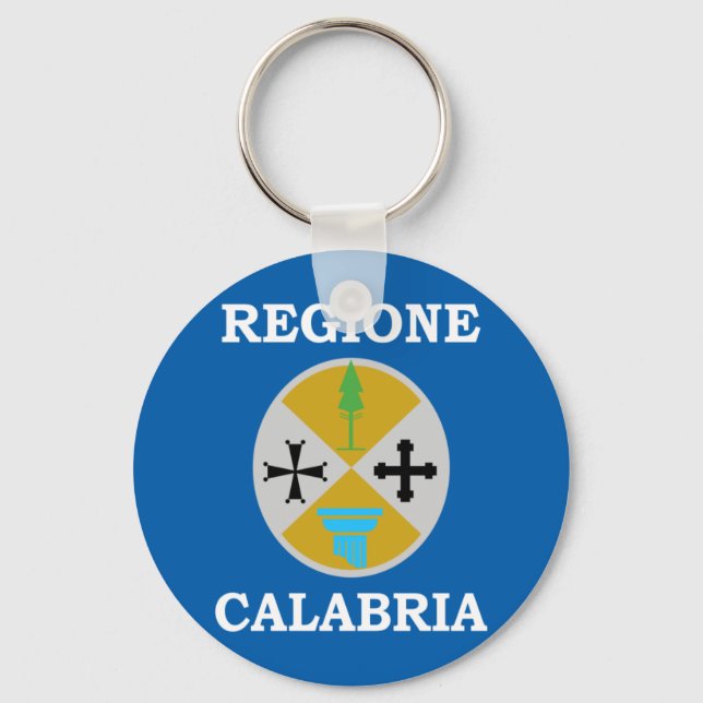 Calabria, Italy flag Keychain (Front)