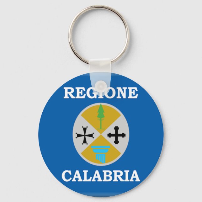 Calabria (Italy) Flag Keychain (Front)