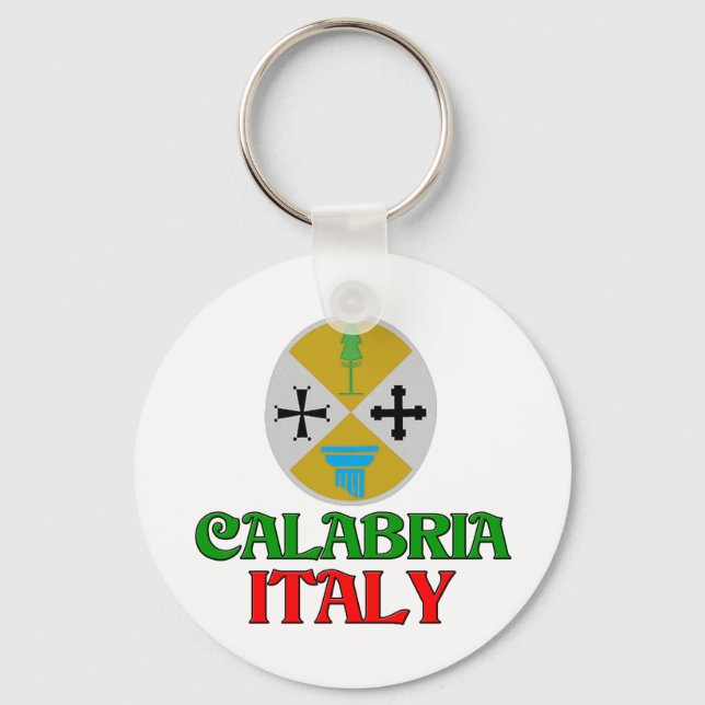 Calabria Italy Keychain (Front)