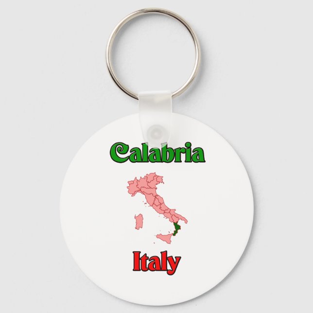 Calabria Italy Keychain (Front)