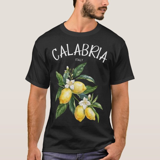Calabria Lemon Art Italian Fruit Lover Italy  T-Shirt (Front)