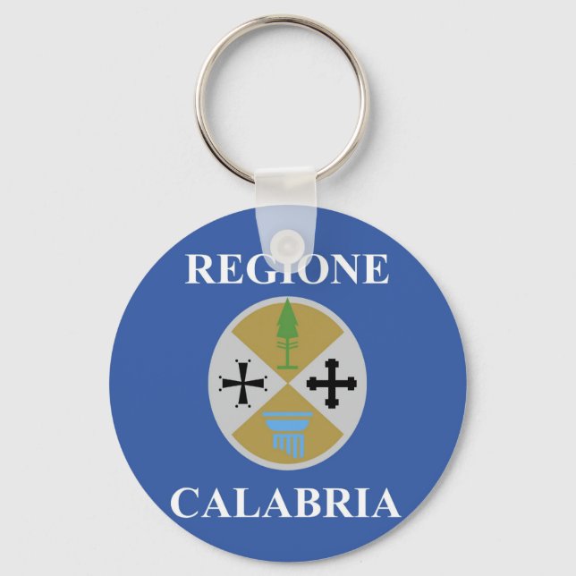 calabria regione region flag italy county magnets keychain (Front)