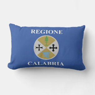 calabria regione region flag italy county magnets lumbar pillow