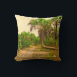 Caladesi Island Dunedin Fl Pillow<br><div class="desc">Caladesi Island across St Joseph Sound from Dunedin Fl lays claim to the best beach in the USA. Of course most folks ride the ferry over for the beach few however walk the long sandy trail through the forest. The miss experiencing some real treasures. This pillow looks at two of...</div>