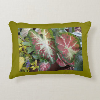 Caladium Garden Accent Pillow