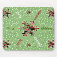 Caladium Merry Christmas Mousepad