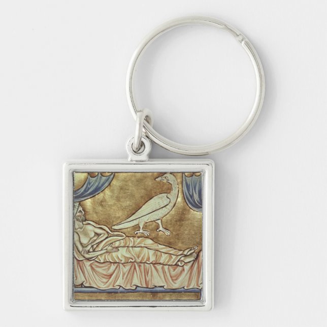 Caladrius bird, reputed to foretell keychain (Front)