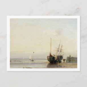Calais Pier, c.1823-24 (oil on panel) Postcard