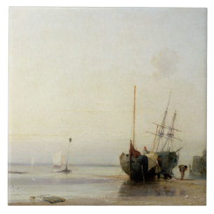 Calais Pier, c.1823-24 (oil on panel) Tile